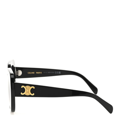 Celine Acetate Triomphe 01 Square Sunglasses CL 40226U Black 3 of 7