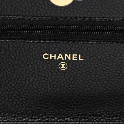 Chanel Caviar Quilted Wallet On Chain WOC Black 6 of 13