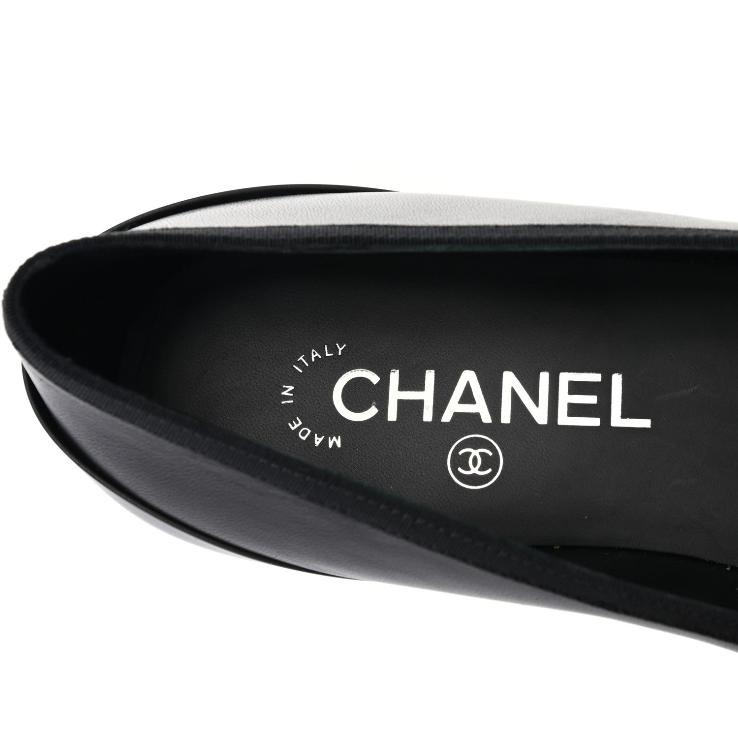Chanel Lambskin Camellia Ballerina Flats 37 Black 8 of 10