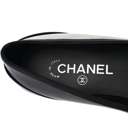 Chanel Lambskin Camellia Ballerina Flats 37 Black 8 of 10