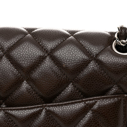 Chanel Caviar Quilted Maxi Single Flap Dark Brown 13 of 15