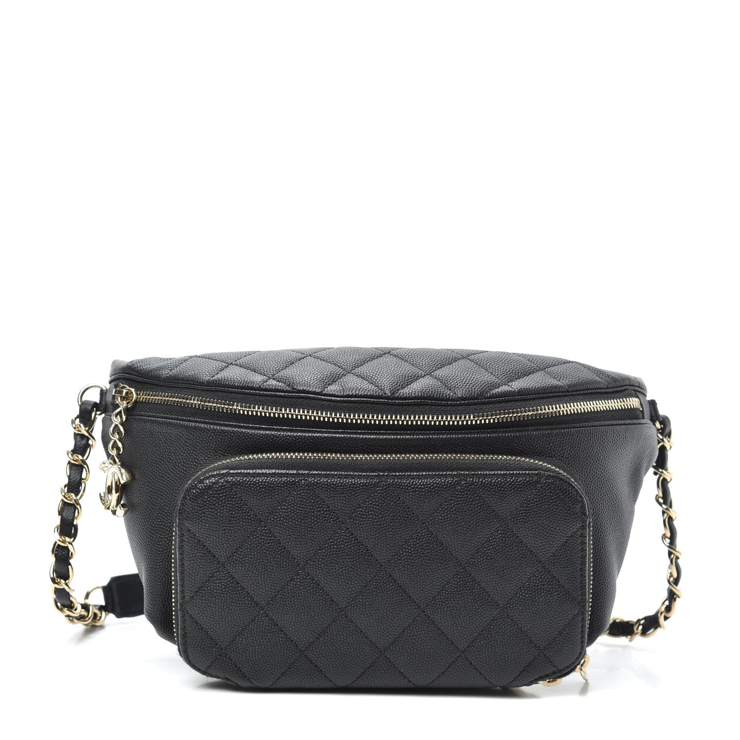 Chanel Caviar Quilted Business Affinity Waist Belt Bag Black 1 of 10