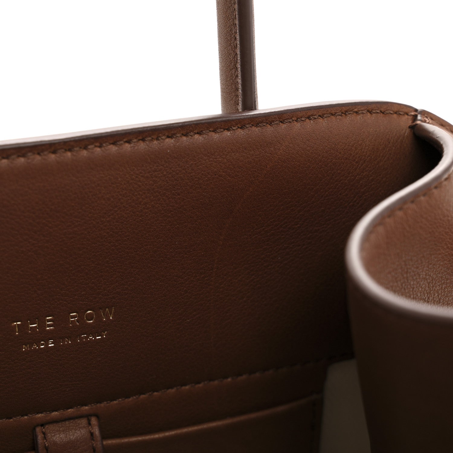The Row Polished Saddle Calfskin Soft Margaux 10 Bag New Burgundy 10 of 10