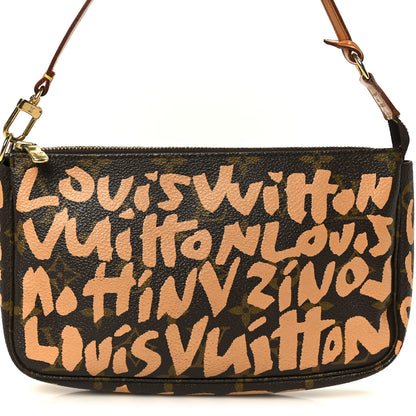 Louis Vuitton Monogram Graffiti Pochette Accessories Peach 8 of 10