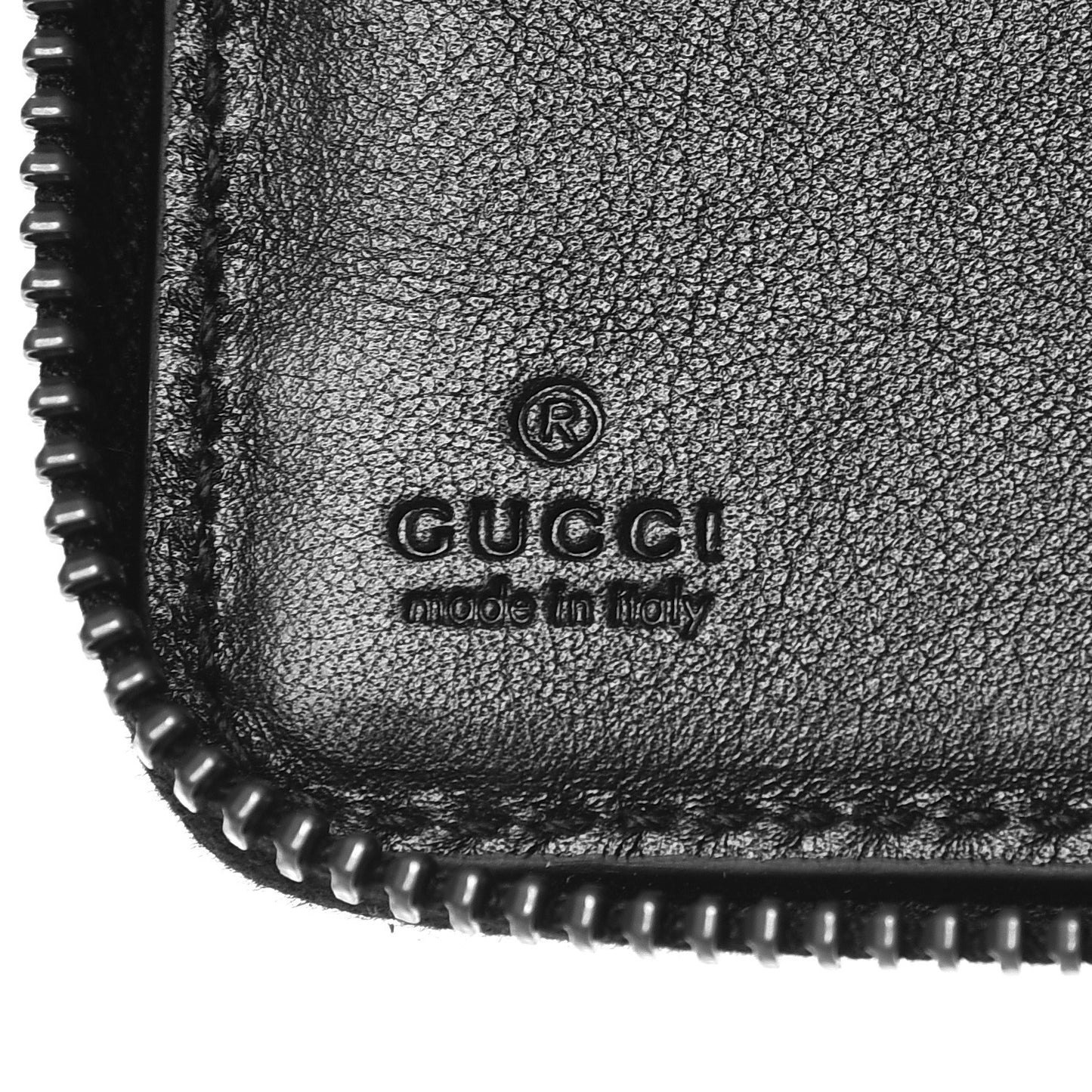 Calfskin Matelasse GG Marmont Zip Around Organizer Wallet Black