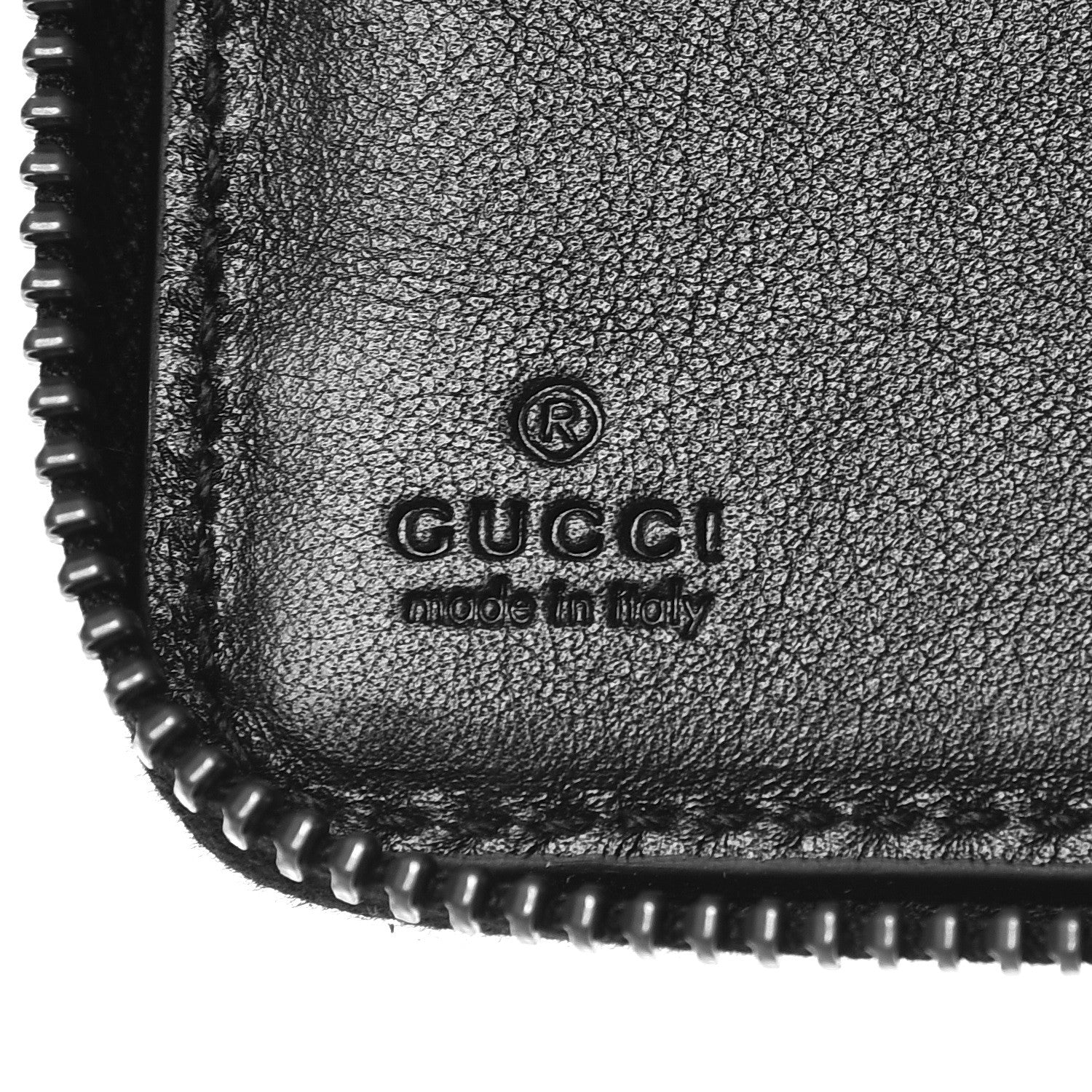 Gucci Calfskin Matelasse GG Marmont Zip Around Organizer Wallet Black 6 of 8