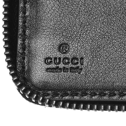 Gucci Calfskin Matelasse GG Marmont Zip Around Organizer Wallet Black 6 of 8