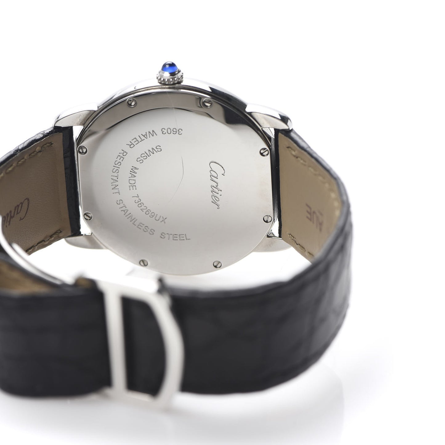Stainless Steel Alligator 36mm Ronde Solo Quartz Watch