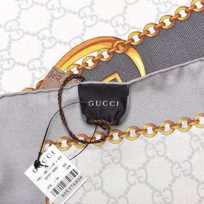 Gucci Silk Hysteria Scarf Grey 3 of 4