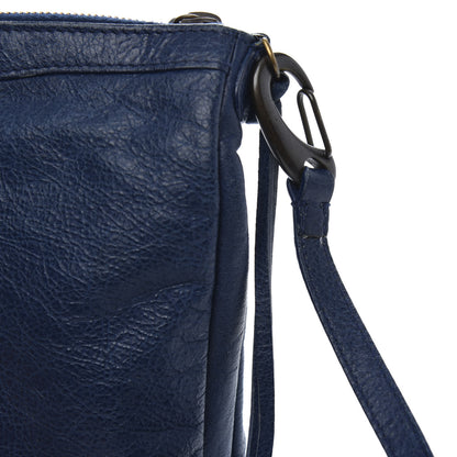 Balenciaga Agneau Classic Hardware Flat Crossbody Bleu Mineral 16 of 16