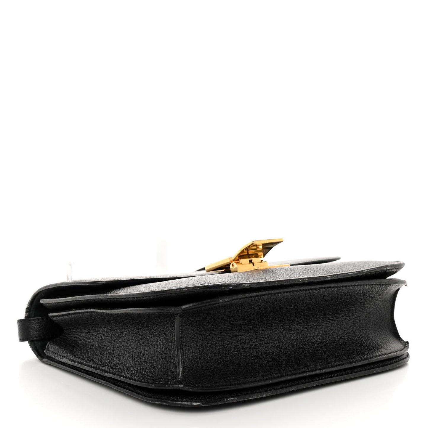 Goatskin Medium Classic Box Flap Bag Black