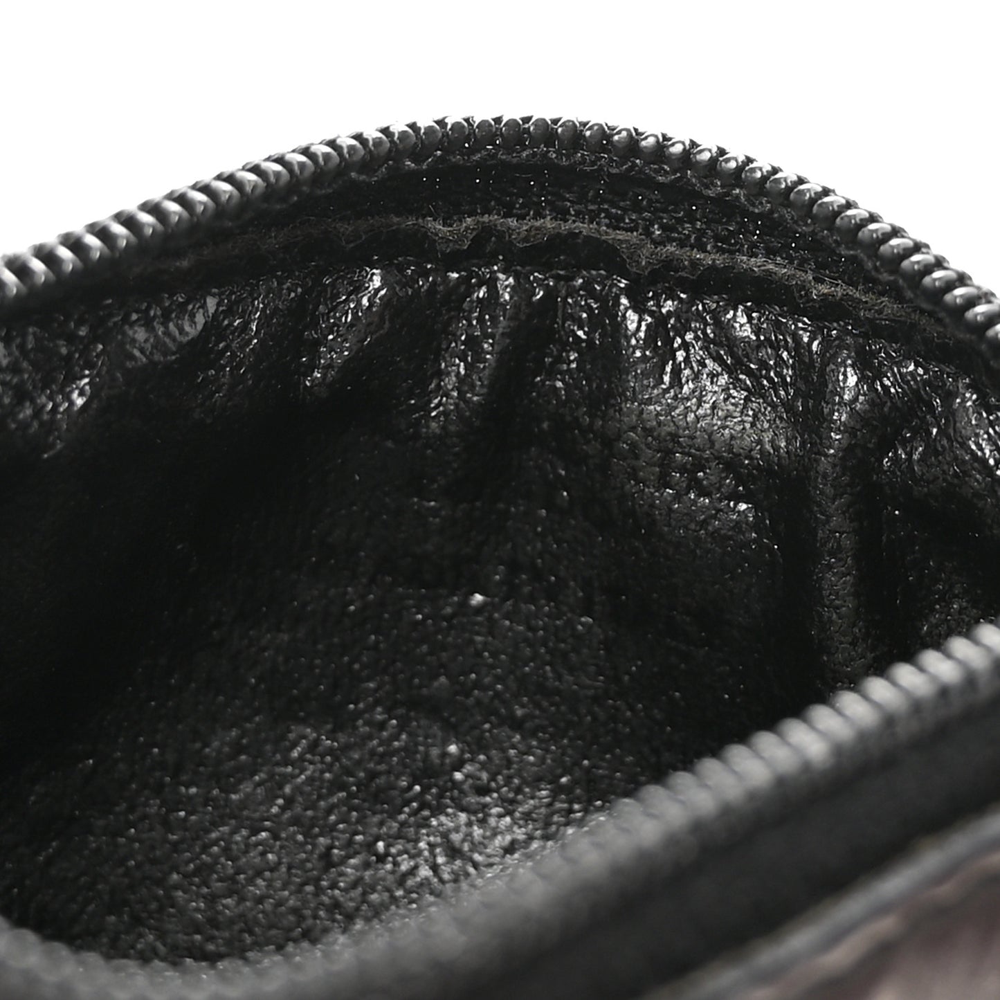 House Check Key Coin Case Black