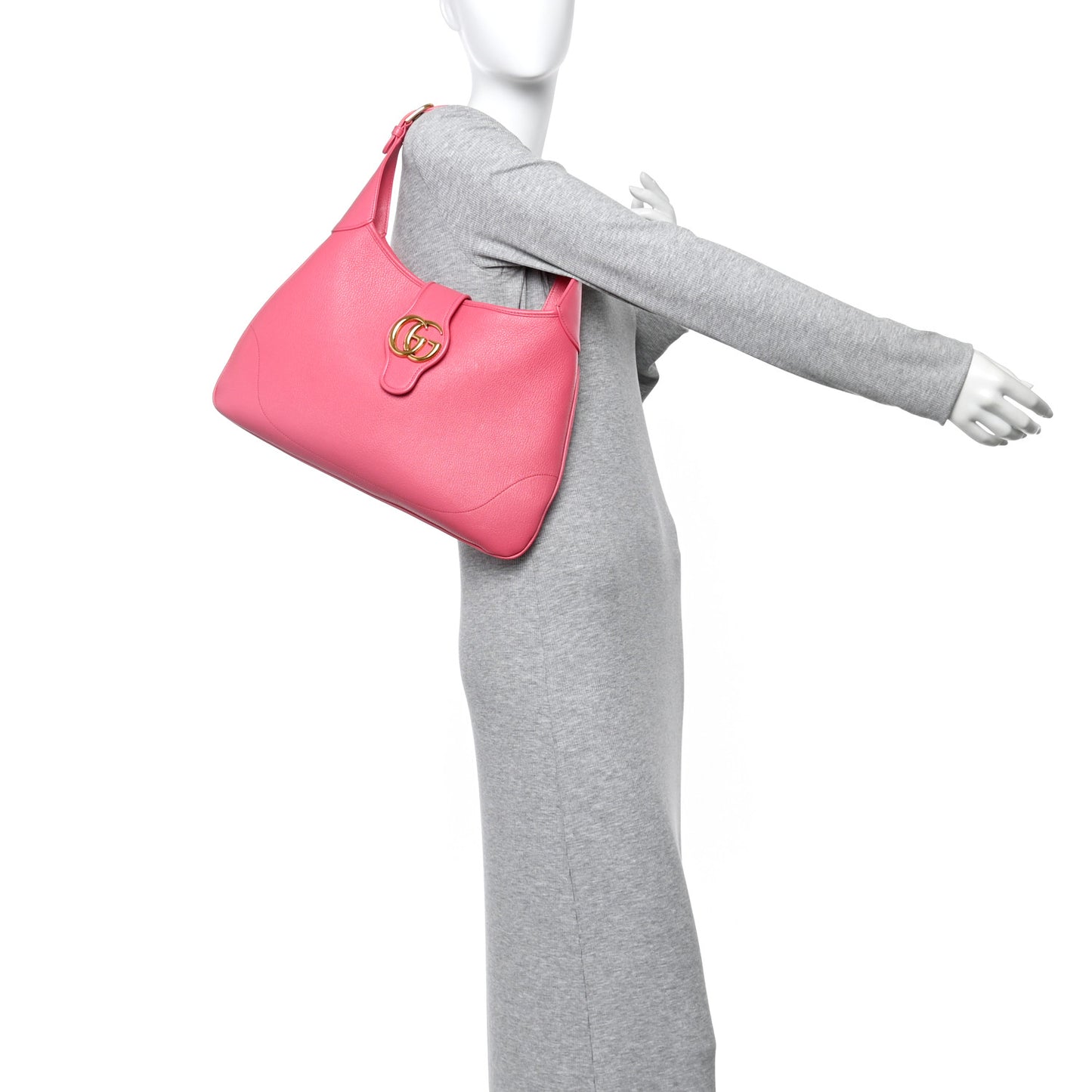 Goatskin Medium Aphrodite Shoulder Bag Rhodamine Pink