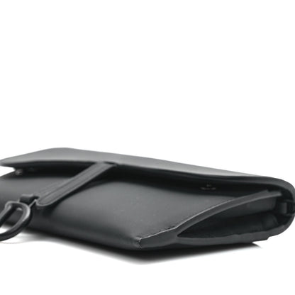 Christian Dior Ultra Matte Calfskin Saddle Chain Wallet Pouch Black 9 of 11