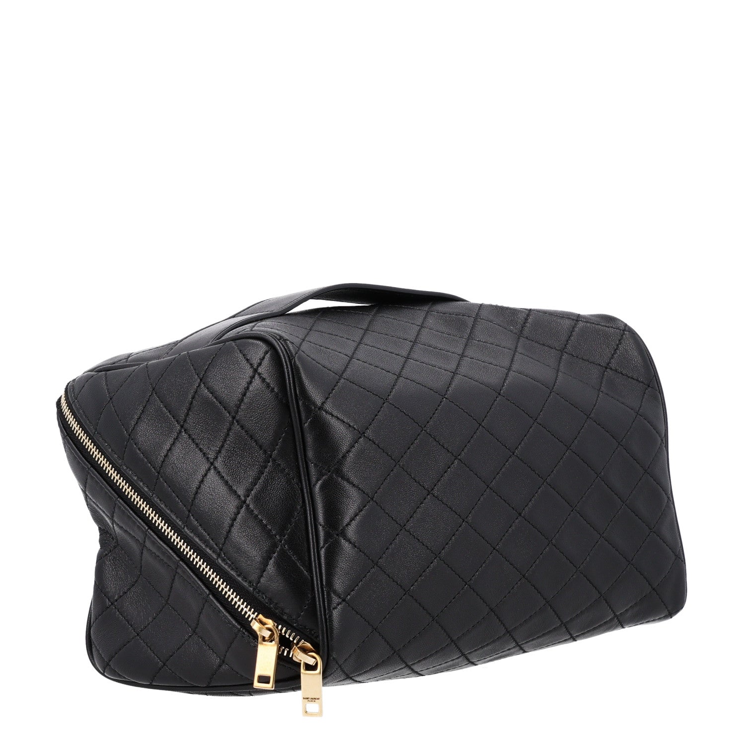 Saint Laurent Lambskin Quilted Gaby Vanity Case Black 3 of 11