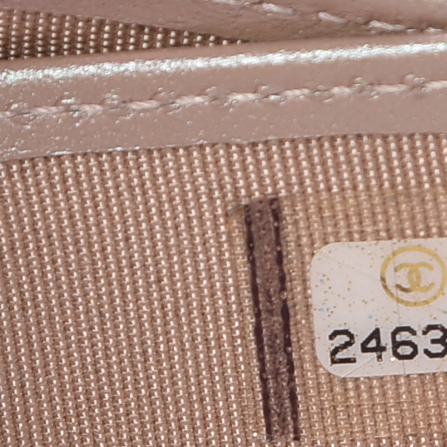 Chanel Metallic Caviar Chevron Quilted Compact Flap Wallet Light Gold 9 of 10