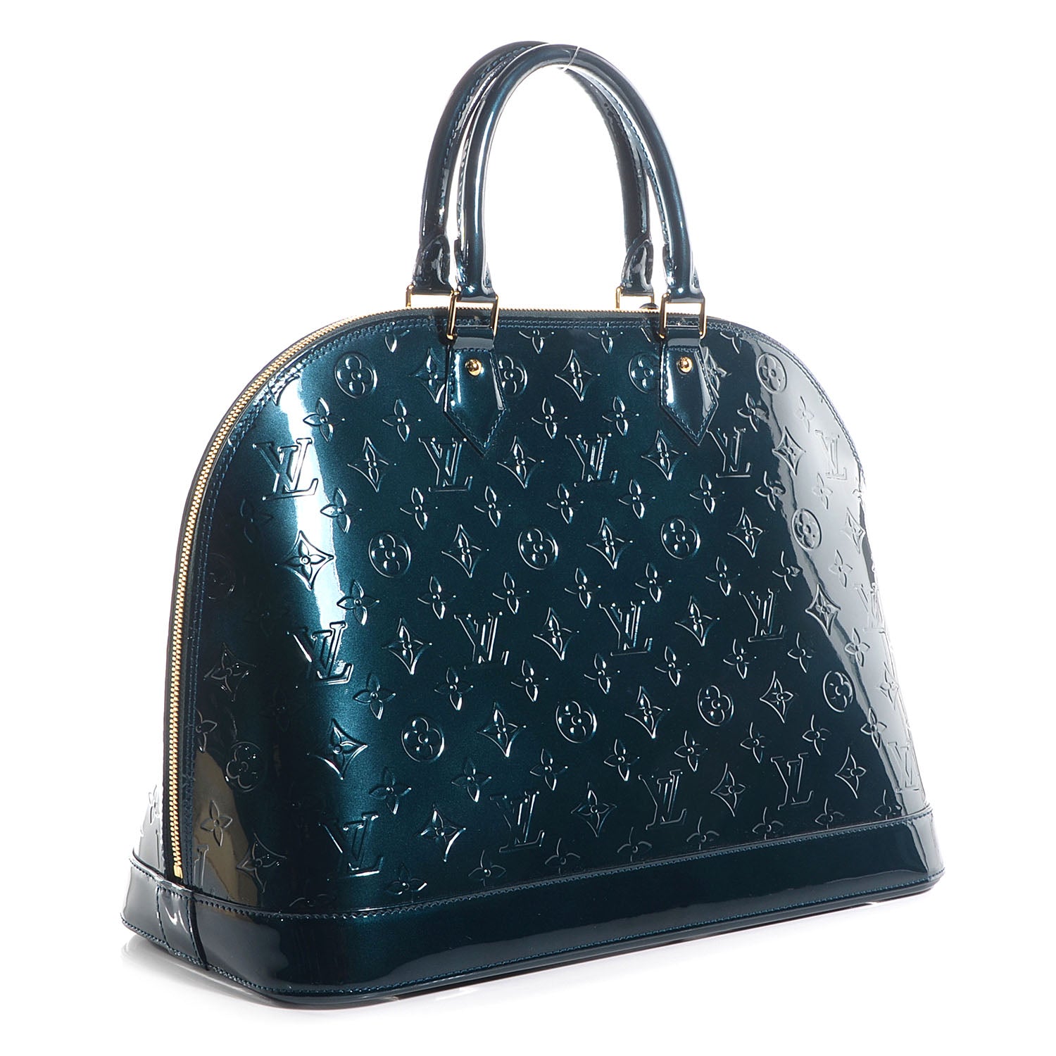 Louis Vuitton Vernis Alma GM Blue Nuit 3 of 7