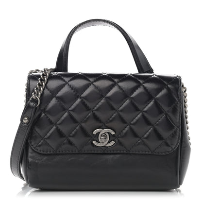 Chanel Glazed Calfskin Pilot Essentials Flap Black 1 of 12