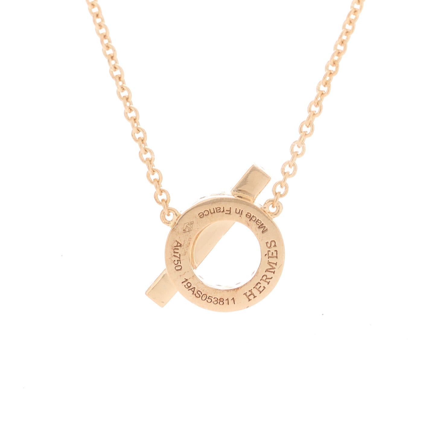 18K Rose Gold Green Sapphire Finesse Pendant Necklace