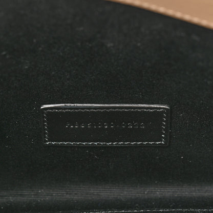 Saint Laurent Grain De Poudre Textured Mixed Matelasse Triquilt Monogram Clutch Dark Beige 7 of 7