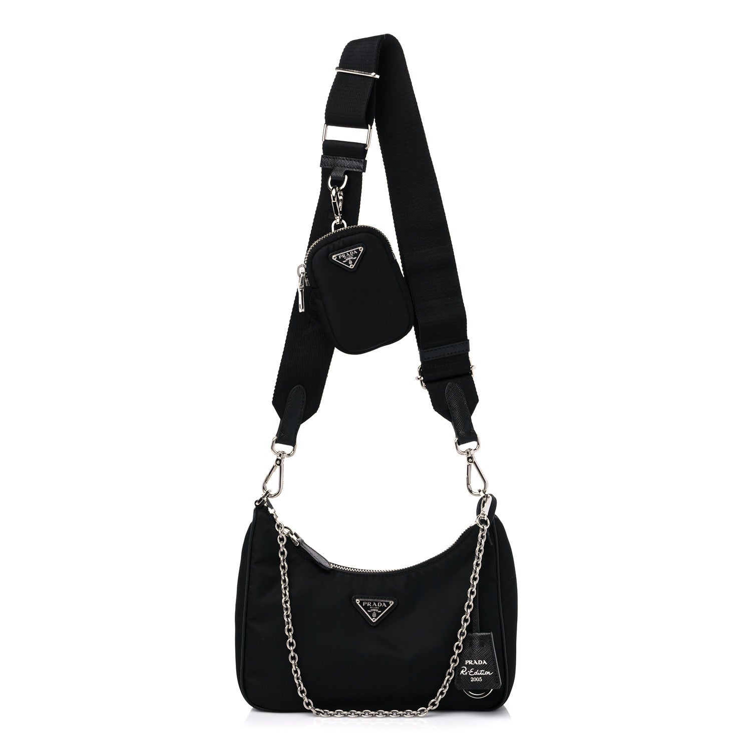 Prada Nylon Re-Edition 2005 Shoulder Bag Black 1 of 12