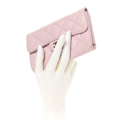 Chanel Caviar Quilted Medium Flap Wallet Light Pink 2 of 10