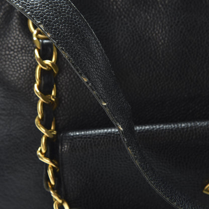 Chanel Caviar Flap Shoulder Bag Black 9 of 10