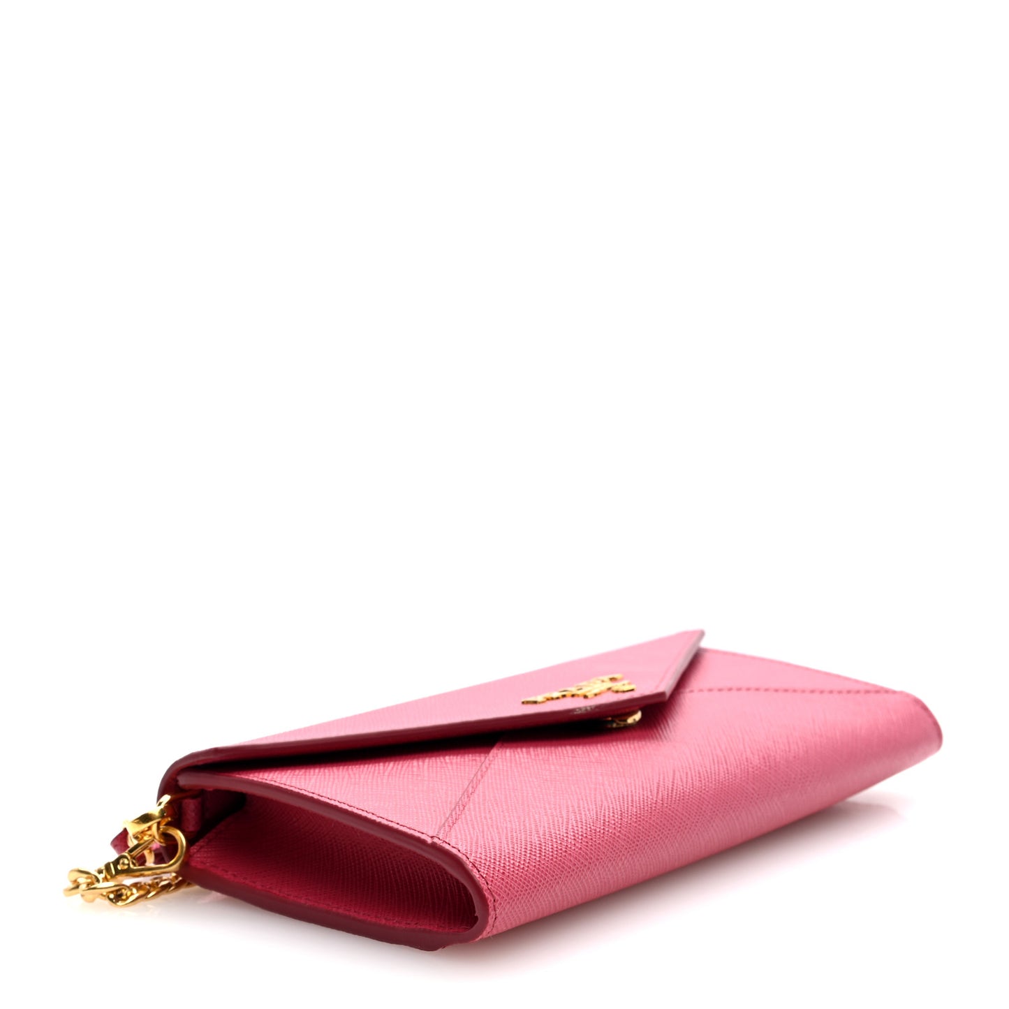 Saffiano Triangle Mini Crossbody Bag Peonia