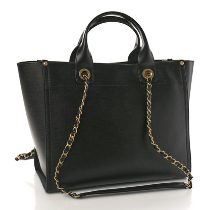 Chanel Caviar Small Studded Deauville Tote Black 3 of 12