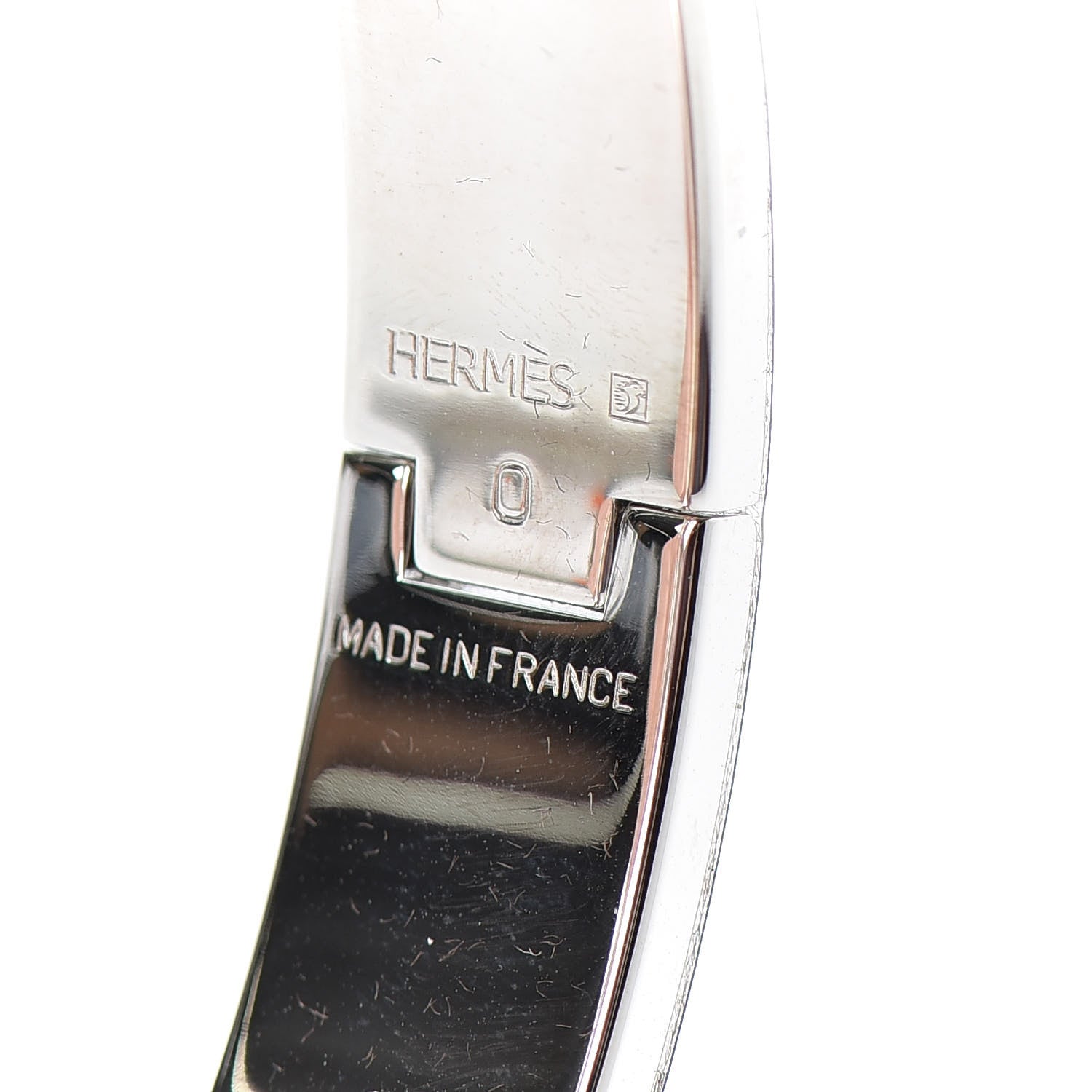 Hermes Enamel Narrow Clic Clac H Bracelet PM Orange 4 of 4