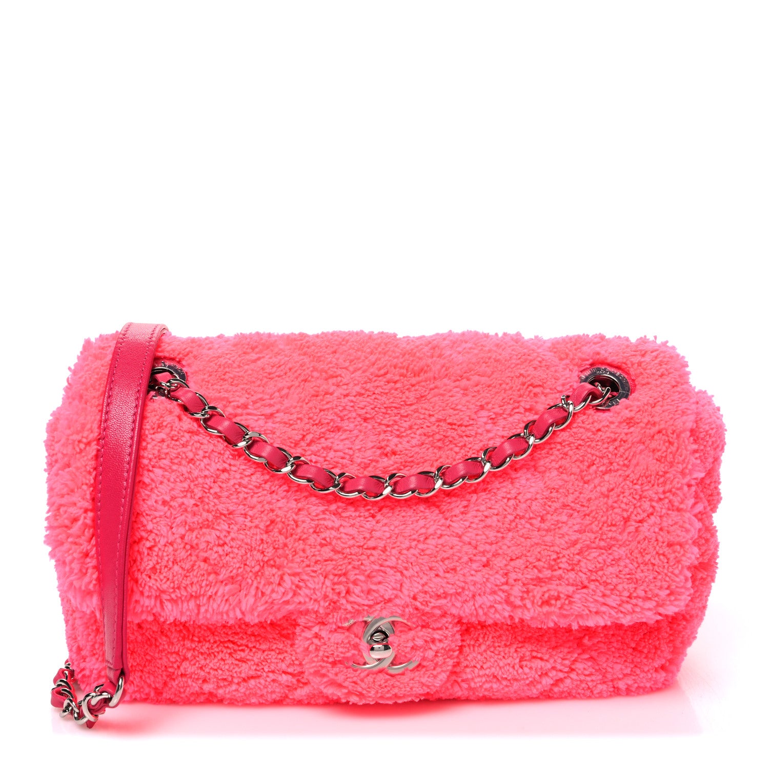 Chanel Lambskin Calfskin Mixed Fibers Quilted Medium Flap Pink 1 of 10