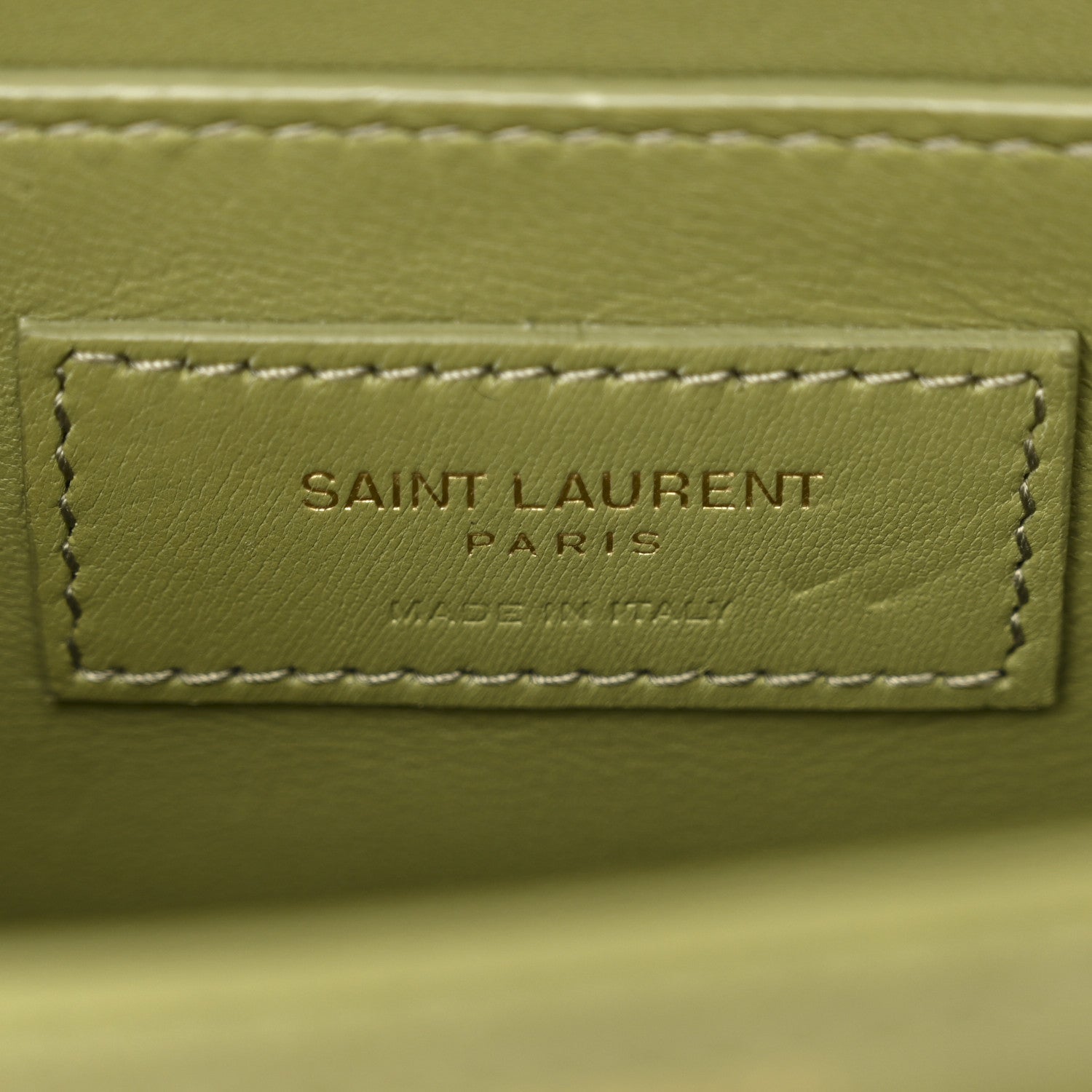 Saint Laurent Ostrich Small Solferino Satchel Vert Olive 6 of 11