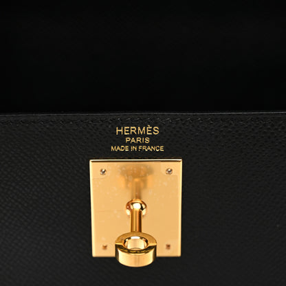 Hermes Epsom Kelly Sellier 28 Black 6 of 11