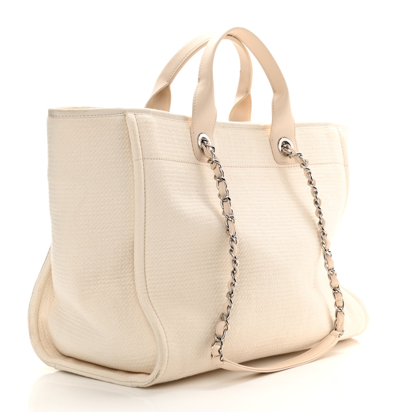 Canvas Medium Deauville Tote Beige