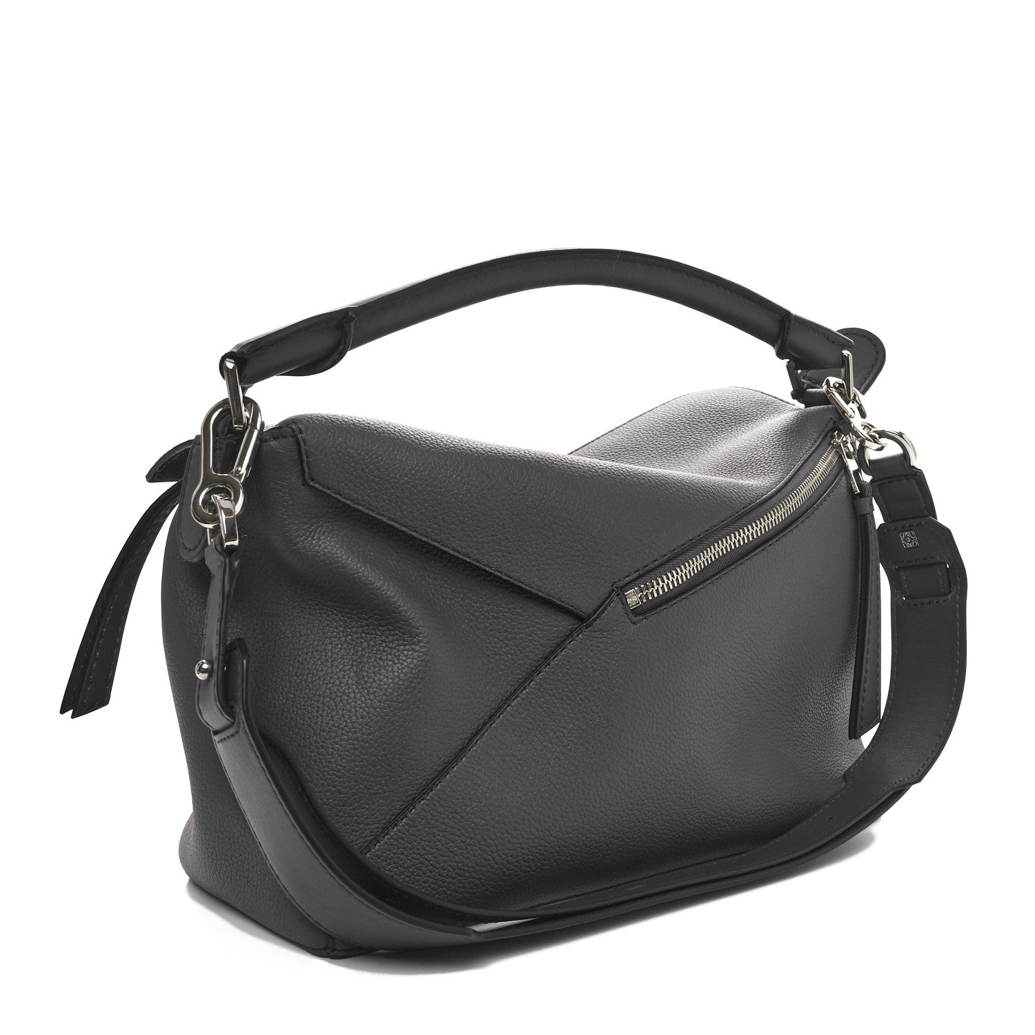 Loewe Calfskin Large Puzzle Edge Bag Dark Grey 3 of 9