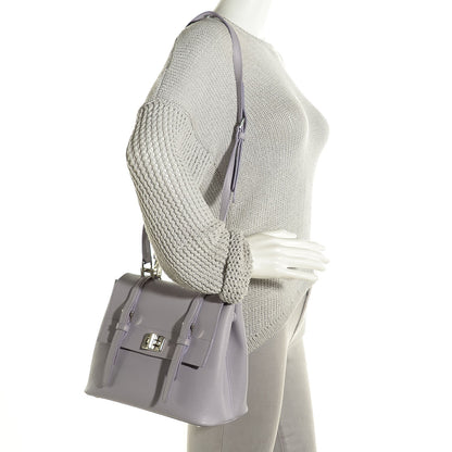 Prada Saffiano Cuir Convertible Top Handle Tote Glicine 2 of 10