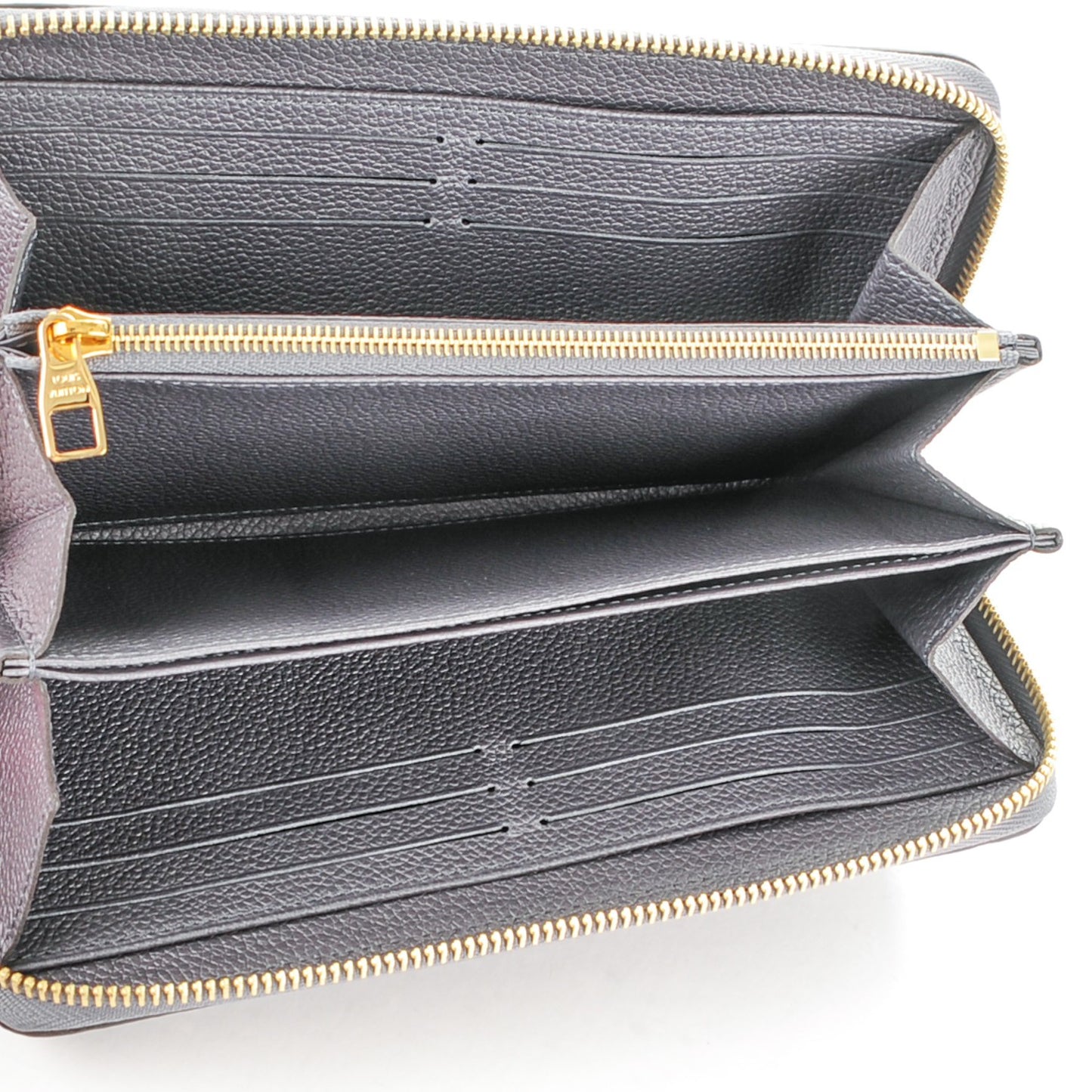 Studded Empreinte Zippy Wallet Gris Silver