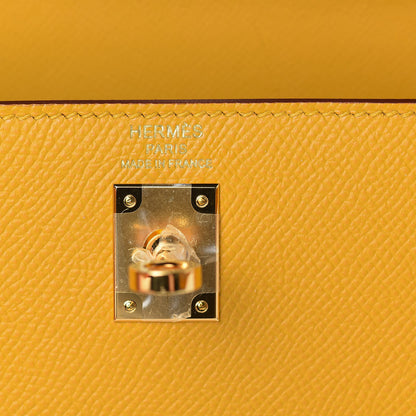 Hermes Epsom Kelly Sellier 25 Jaune Ambre 25 of 41