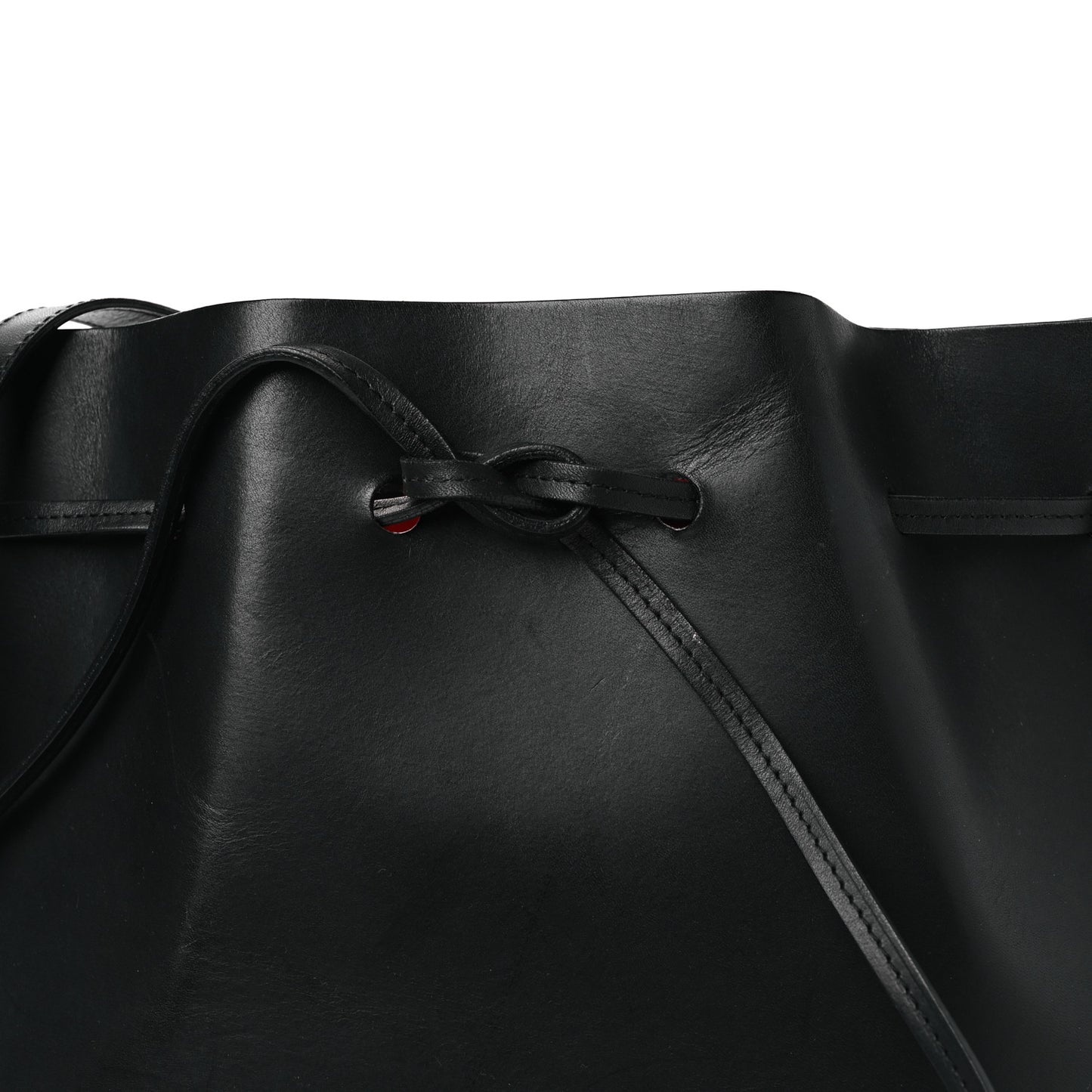 Calfskin Bucket Bag Black Flamma