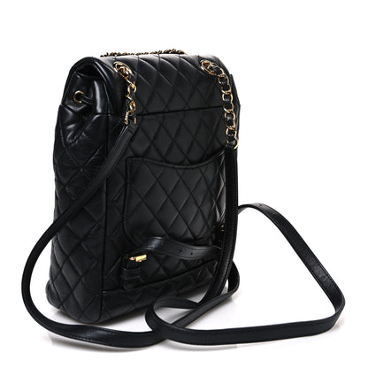 Chanel Calfskin Quilted Small Urban Spirit Backpack Black 2 of 10