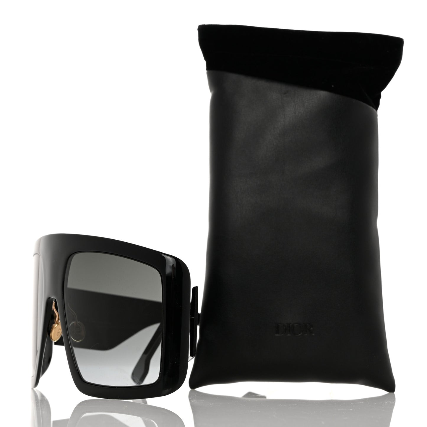 Acetate DiorSo Light 1 Shield Sunglasses Black