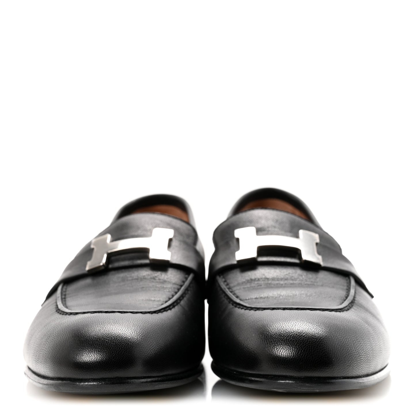 Goatskin Womens Paris Loafers 37 Black