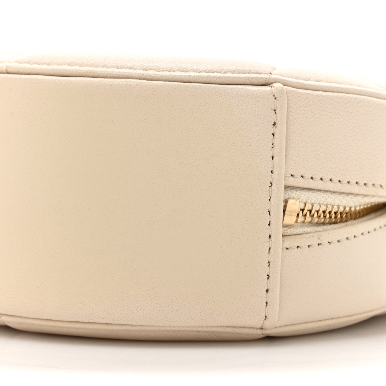 Chanel Lambskin Quilted Chanel 19 Round Clutch With Chain Beige 10 of 12