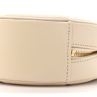 Chanel Lambskin Quilted Chanel 19 Round Clutch With Chain Beige 10 of 12