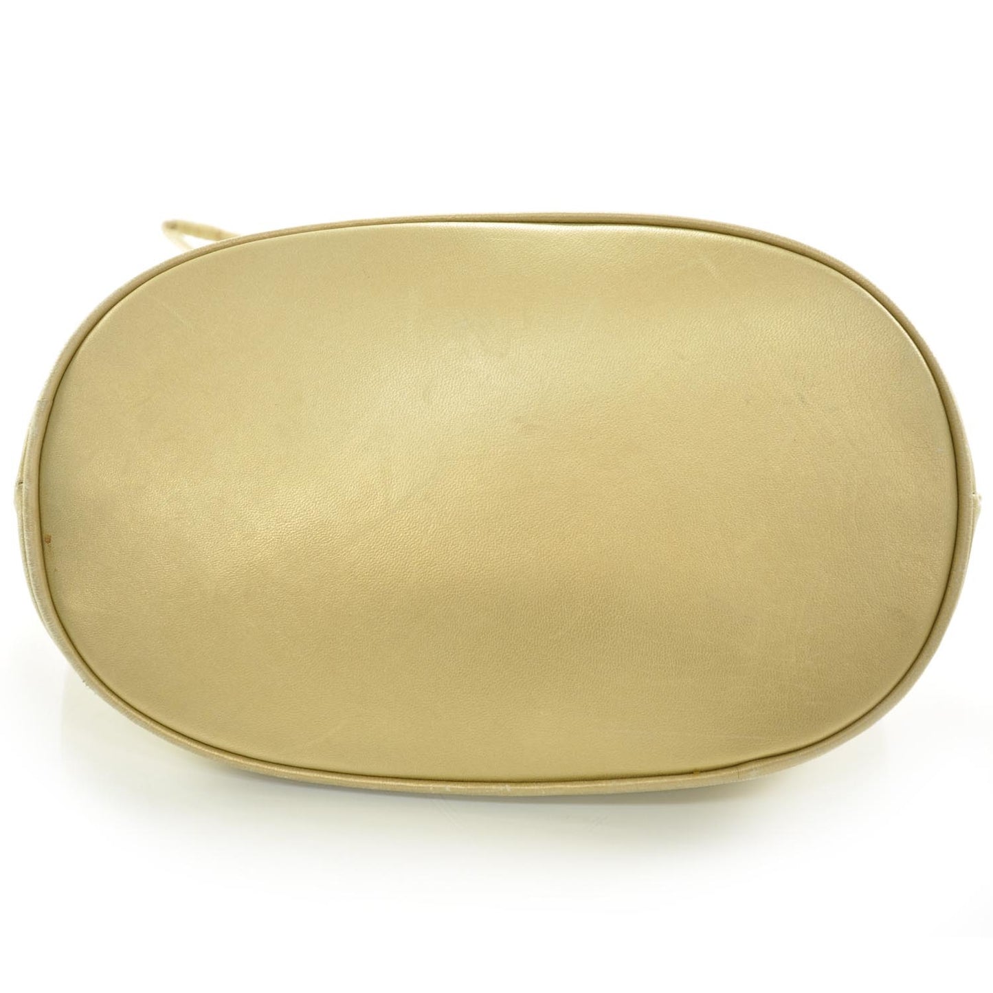 Lambskin CC Drawstring Bag Gold