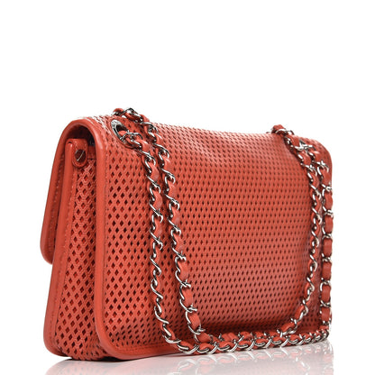 Chanel Perforated Calfskin Up In The Air Flap Red 4 of 8