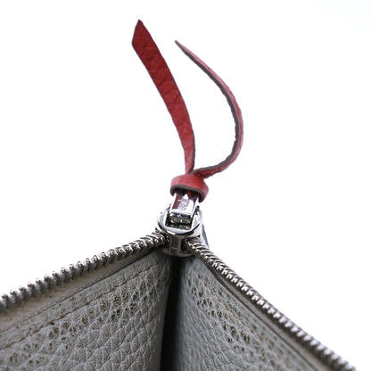 Hermes Togo Dogon Duo Wallet Rouge Garance Gris Mouette 12 of 14
