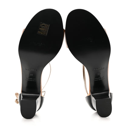 Hermes Box Calfskin Metallic Calfskin Manege Sandals 38 Muticolor Naturel 5 of 9