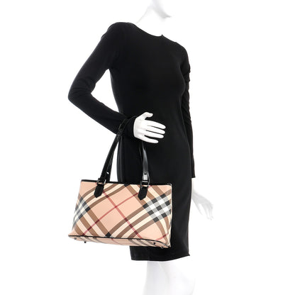 Burberry Nova Check Medium Tote Black 2 of 8