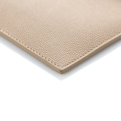 Saint Laurent Grain De Poudre Uptown Pouch Dark Beige 8 of 8